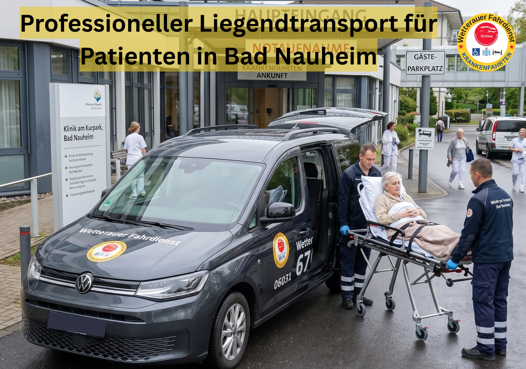 Professioneller Liegendtransport für Patienten in Bad Nauheim
